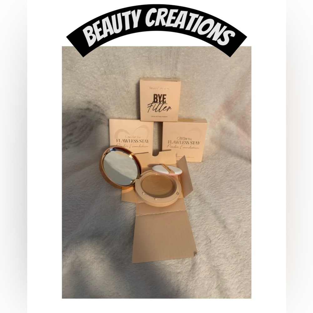 NIB Bundle of BEAUTY CREATIONS Powder Foundation and Loose Setting Powder